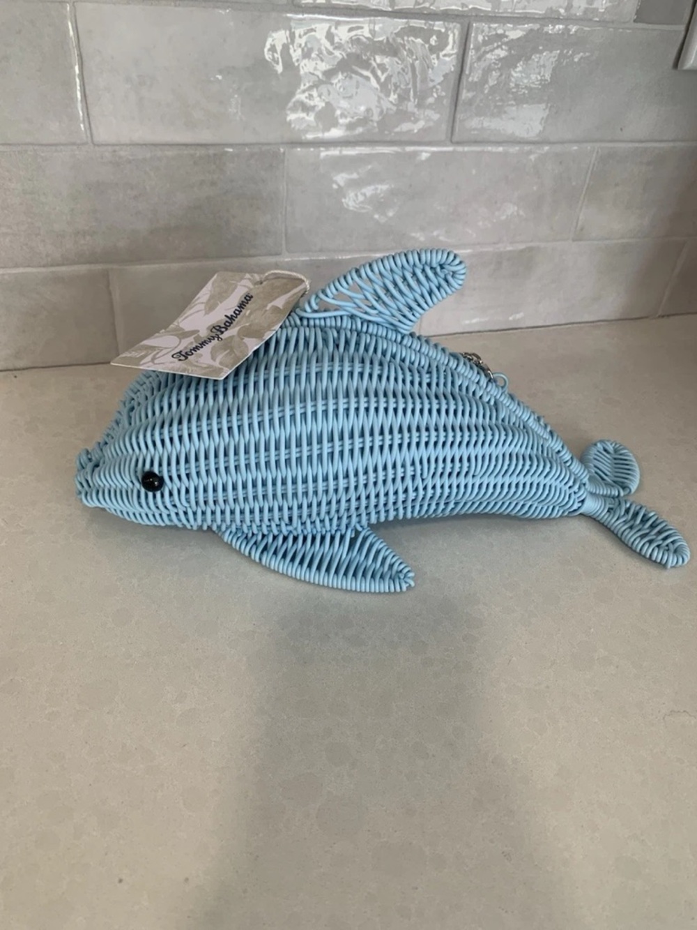 Dolphin Wicker Summer Bag